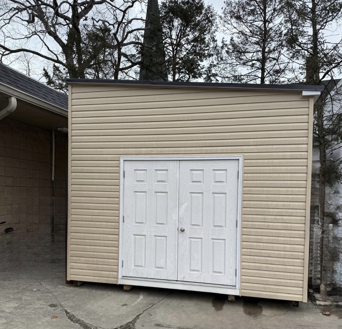 Vinyl Barn with Shutters